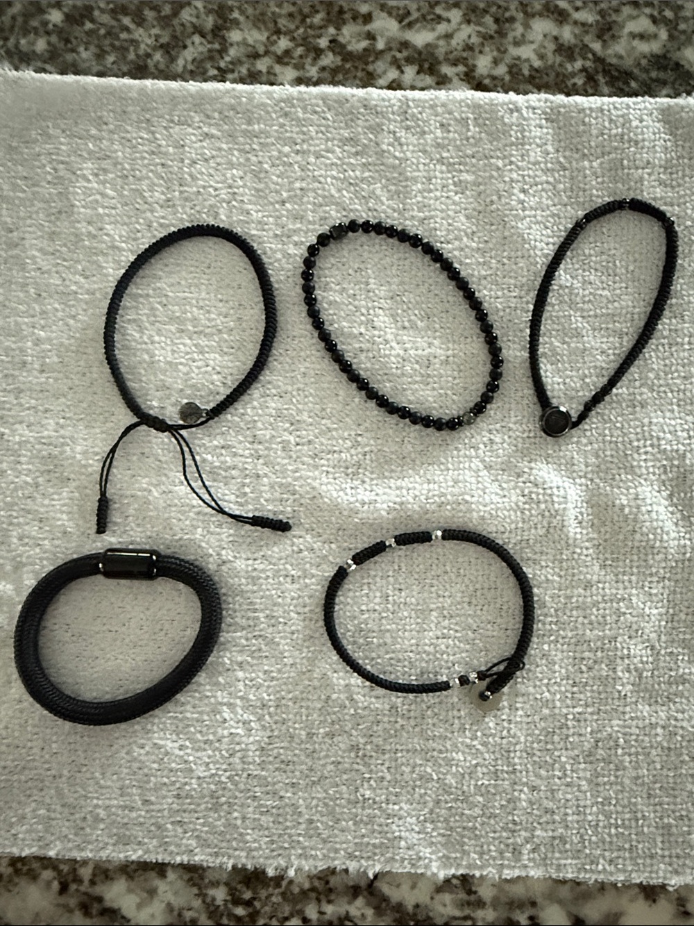 Black Women’s Bracelet Set - Classic Multi-Style Stack
